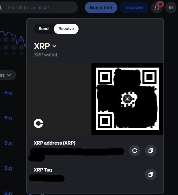 Copy XRP destination tag